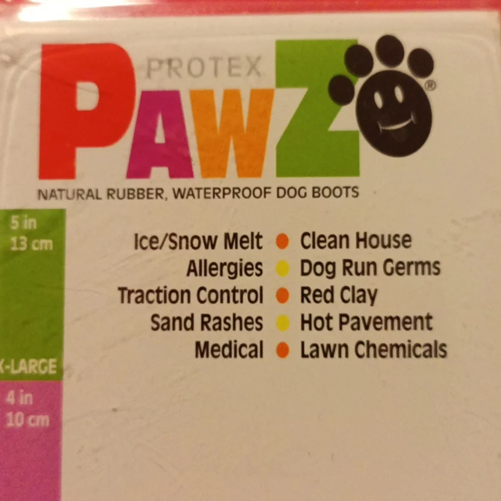 Rubber. Dog. Boots.